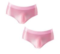 Summer Code Mens Sissy Panties Stretchy Silky Glossy Bikini Brief Underwear | Soft Lingerie Underpants, Comfortable Silky Touch Fabric, for Hot Summer Daily Commute Party