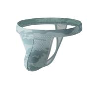 Summer Code Men's Thong Camo G-String Underwear Bulge Enhancing Pouch Panties Comfort Men Bikini, Green, XXL
