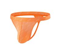 Summer Code Men's Thong Underwear Breathable T-Back Panties Stretch Bikini | Comfortable G-String Bikini with Geometric Jacquard, Micro Mesh Moisture Wicking, 3D U Support, for Hot Summer Gym Workout