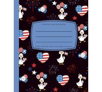 Summer Collection 4th of July God Bless America, Composition Notebook 1