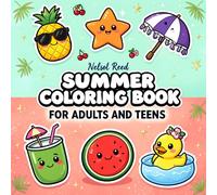 Summer Coloring Book for Adults and Teens: Bold and Easy Beach and Ocean Designs for Stress Relief and Relaxation