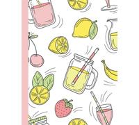 Summer Composition Notebook: 8.5 X 11 College Ruled Paper Lined Journal, Banana, Strawberry, Cherry, And Lemon Pattern Cover - A Useful Gift For Someone Who Loves Summer Fruits