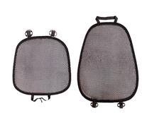 Summer Cool 3D Air Mesh Breathable Vented Car Seat Cushion Pad Set,Universal Auto Back Cooling Ventilated Seat Cover for Car SUV Truck Van Pickup (Black, 1 Pack seat pad +1 Pack Back Cushion)