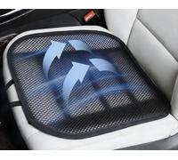 Summer Cool 3D Air Mesh Breathable Vented Car Seat Cushion Pad,Universal Auto Back Cooling Ventilated Seat Cover for Car SUV Truck Van Pickup for Driving Seat(Black, 1 Pack seat pad)