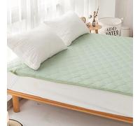 Summer Cool Foldable Mattress - Washable Double-Sided Air-Conditioned Mat Multiple (Color: Green Size: 120x200CM)