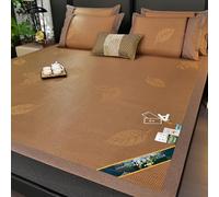Summer Cooling Bam-boo Sleeping Mat Foldable, Foldable Breathable Cool Absorb Sweat Sleeping Mat, Indoor Roll-up Runner Rug for Bedroom, Living Room, Entryway, Bedroom Essential for Summer
