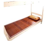 Summer Cooling Bamboo Mattress Pad Smooth Silk Ice Cushion for Hot Weather Breathable Sleep Mat Lightweight Bed Protector - Color A