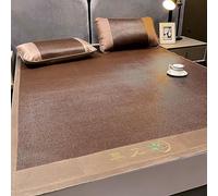 Summer Cooling Bamboo, Sleeping Mat Foldable, Double Sided Bamboo mat, Easy Care, Indoor Roll-up Runner Rug Cooling Bed for Bedroom, Living Room