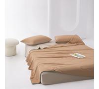 Summer Cooling Comforter,Cold Touch Fabric,Full/Queen Soft Breathable Double-Sided Cooling Blanket,All-Season Cooling Lyocell Quilt,for Night Sweats,Hot Sleepers(Brown,150X200cm)