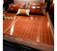 Summer Cooling Mat Double Sided Bamboo & Rattan Woven Sleeping Pad Foldable Bed Sheet for Hot Weather Air Conditioning Mat Essential Bedroom Accessory