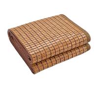 Summer Cooling Mattress Pad - Bamboo Sleeping Mat for Mahjong Smooth Foldable Cushion Lightweight and Breathable Size 1.5x1.95m (4.9x6.4ft) - Color A