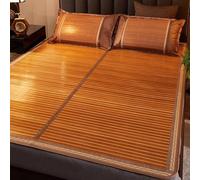 Summer Cooling Mattress Pad, Double-Sided Straw Sleeping Mat, Refreshing Bed Sheet, Air Conditioning Mat for Home, Bedroom, School, Dormitory, 150×195cm