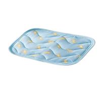 Summer Cooling Pad for Small Pets - 12.2x8.3 Inch Ice Silk Mat for Guinea Pig, rabbits, Hamster, Hedgehog, Kitten - Lightweight Portable Cool Sleeping Bed for Cage Travel
