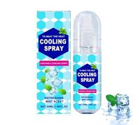 Summer Cooling Spray for Face and Body, Cooling Mist Spray for Hot Weather, Cooling After Sun Spray, Natural Mint Sprays, Keep Cool & Refreshing Feeling, Prevents Heat Stroke, 50ml