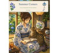 Summer Corners: A Cozy Coloring Book with Cats and Books