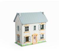 Bigjigs Toys Summer Cottage Doll's House - Wooden Doll House Playset For Toddlers & Kids, Toddler Pretend Play Houses, Gifts For Children, Age 3 + Years
