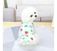 Summer Cotton Cat Dress Skirt Cute Pineapple Cherry Print Pet Clothes Dresses for Cats sphynx Dog
