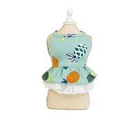 Summer Cotton Cat Dress Skirt Cute Pineapple Cherry Print Pet Clothes Dresses for Cats sphynx Dog