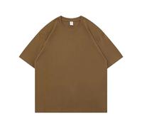 Summer Cotton Heavy Duty 300g Short Sleeve T-Shirt Men Casual Oversized Top