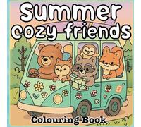 Summer Cozy Friends: Colouring Book