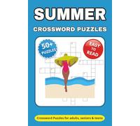 Summer Crossword Puzzle Book: Crossword Puzzles with Easy to Read Print about Summer Essentials, Destinations, Activities and More | 6*9 inches, 112 ... Gift for Vacations, Festivals and Relaxation