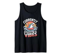 Summer Currently Drowning in Vibes Retro Tank Top