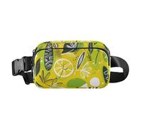 Summer Cute Doodle Drawings Fantasy Lime Stylish Fanny Pack Waist Bag for Women Men Large Capacity Belt Bag Travel Wallet with Adjustable Strap for Travel Gym Work