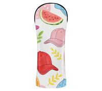 Summer Cute Hat Watermelon Golf Club Head Cover Set Headcover with Interchangeable No. Tags Designed to Fit All Woods and Drivers golf drivers for men