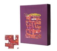 Summer Day on The River All-Edge Jigsaw Challenge, 501 Piece Edge Puzzle Kit Premium Quality Game Unique River Themed Jigsaw High Difficulty Artwork, Challenging Puzzle Game for Family Time