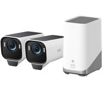 [Summer deal-Final Price:£309]eufy Security eufyCam S3 Pro 2-Cam Kit Solar Security Camera Outdoor Wireless with Solar Panel, Colour Night Vision, 4K, Forever Power 2.0, Face Recognition AI, Expandabl