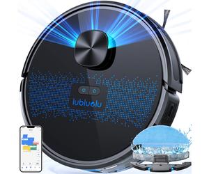 [Summer Deals - ￡89.99 with Free Next-Day Delivery] Lubluelu Robot Vacuum Cleaner with Wiping Function 2-1, 4000Pa Vacuum Cleaner Robot Laser Navigation with 5 Cards, 55 dB Robot Vacuum Cleaner with A