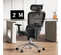 【Summer Deals-Get €10 off when you checkout with Code：SH002】SIHOO M56C Ergonomic Office Chair - Adjustable Desk Chair with 3D Dynamic Lumbar Support, Breathable Mesh Back, Adjustable Headrest and PU A