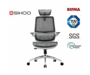 【Summer Deals-Get €10 off when you checkout with Code：SH002】SIHOO M59S Ergonomic Office Chair， Desk Chair with 3D Coordinated Flip-up Armrests， Computer Chair with Dual Back Design and Adaptive Dynami