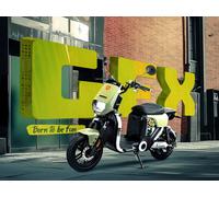 [Summer Deals - with Next-Day Delivery] YADEA GFX Electric Moped/Scooter - Olive Green - L1e-B (50 cc equivalent) 28 mph 30mi Range, 1 x 1300W 48V 24Ah 8.5kg Removable Lithium Battery