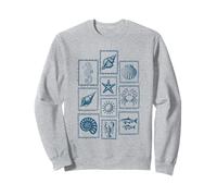 Summer DesigN Shells, Sea , Nautical Ocean Style Sweatshirt
