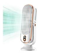 Summer Desktop Fan - USB Rechargeable Portable Cooling Fan | 5 Wind Speeds Personal Oscillating Fan For Bedroom And Outdoor Camping | DC5V-1A Bladeless Fan With Type-C Charging Interface