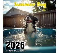 Summer Dog 2026 Calendar: Happy pups enjoying sunny summer days