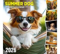 Summer Dog 2026 Calendar: Happy pups enjoying sunny summer days