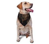 Summer Dog Bandana Comfortable Triangle Bid Scarf for Medium Large Dog Washable Pet Kerchief Dog Bid Scarf (Mandala Boho Crescent Moon Sun Dreamcatcher)