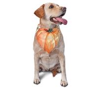 Summer Dog Bandanas Adjustable Kerchief Triangle Bibs Scarf Washable Soft Pet Bandanas for Medium Large Puppy Cats Pet Fall Watercolor Pumpkins Costume Accessories Decoration