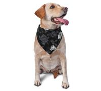 Summer Dog Bandanas Adjustable Kerchief Triangle Bibs Scarf Washable Soft Pet Bandanas for Medium Large Puppy Cats Pet Rose Gothic Costume Accessories Decoration