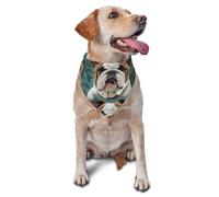 Summer Dog Bandanas Adjustable Kerchief Triangle Bibs Scarf Washable Soft Pet Bandanas for Medium Large Puppy Cats Pet Funny English Bulldog Costume Accessories Decoration