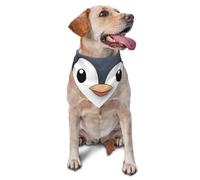 Summer Dog Bandanas Adjustable Kerchief Triangle Bibs Scarf Washable Soft Pet Bandanas for Medium Large Puppy Cats Pet Cute Penguin Costume Accessories Decoration