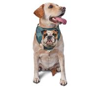 Summer Dog Bandanas Adjustable Kerchief Triangle Bibs Scarf Washable Soft Pet Bandanas for Medium Large Puppy Cats Pet Funny English Bulldog Costume Accessories Decoration