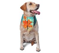 Summer Dog Bandanas Adjustable Kerchief Triangle Bibs Scarf Washable Soft Pet Bandanas for Medium Large Puppy Cats Pet Surfboard On Wooden Costume Accessories Decoration