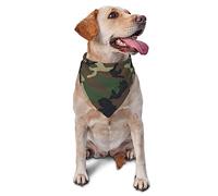Summer Dog Bandanas Puppy Bandanas Green Camo Army Camouflage 3D Print Dog Bib Scarf Handkerchief for Large Dogs Pets