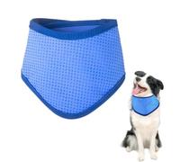 Summer Dog Cooling Bandana, Adjustable Breathable Dog Cooling Collar，Blue：S