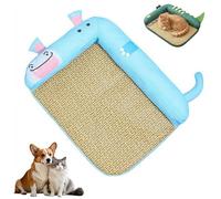 Summer Dog Cooling Mat,Self-Cooling, Giraffe-shaped Pet Cooling Mat with Soft-padded Backrest,Breathable Coolings Crate Pad Indoor for Small Medium Large Dogs and Cats Coolings & Relieving Heat