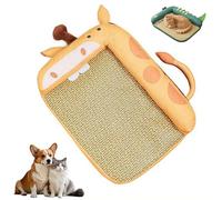 Summer Dog Cooling Mat,Self-Cooling, Giraffe-shaped Pet Cooling Mat with Soft-padded Backrest,Breathable Coolings Crate Pad Indoor for Small Medium Large Dogs and Cats Coolings & Relieving Heat