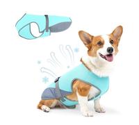 Summer Dog Cooling Vest Harness - Breathable Mesh, Heat Relief for Indoor Outdoor | Small Medium Large Dogs（Blue-S)